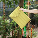 Pochette souple en coton brodé pour ordinateur portable - Vignette | Sacs Ordinateur