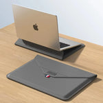 Pochette pour ordinateur portable avec support réglable en cuir synthétique - Vignette | Sacs Ordinateur