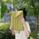 Pochette souple en coton brodé pour ordinateur portable - Vignette | Sacs Ordinateur