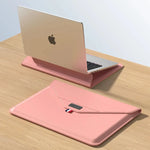 Pochette pour ordinateur portable avec support réglable en cuir synthétique - Vignette | Sacs Ordinateur