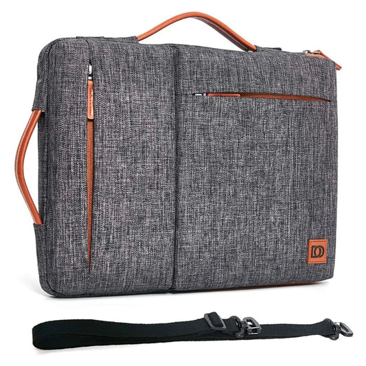 Sacoche ordinateur convertible avec bandoulière et multiples poches