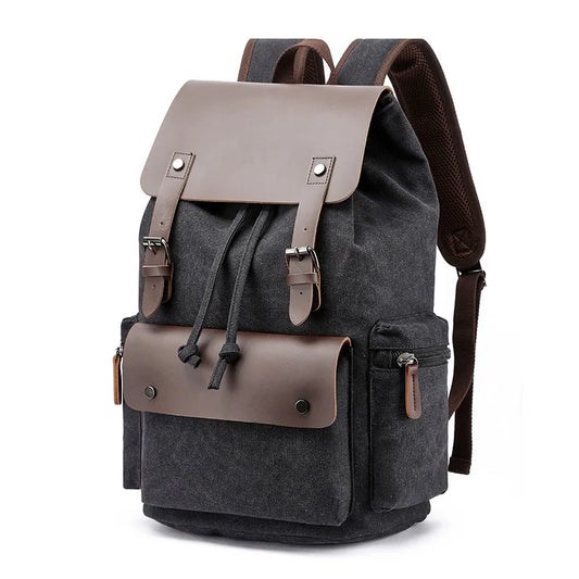 sac à dos ordinateur en toile grande capacité pour homme