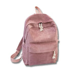 Sac à dos en velours décontracté avec compartiment pour ordinateur portable - Vignette | Sacs Ordinateur