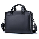 Sac ordinateur large pour homme en cuir synthétique avec bandoulière - Vignette | Sacs Ordinateur
