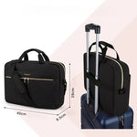 Sac ordinateur noir avec bandoulière pour femme - Vignette | Sacs Ordinateur