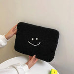 Pochette ordinateur en coton avec motif smiley - Vignette | Sacs Ordinateur