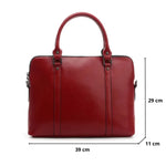 Sac ordinateur femme en cuir synthétique rouge - Élégant et pratique - Vignette | Sacs Ordinateur
