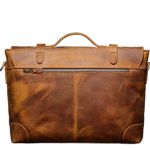 Sacoche ordinateur en cuir véritable avec bandoulière idéale pour le travail - Vignette | Sacs Ordinateur