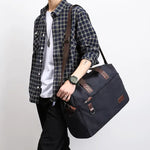 Sacoche ordinateur en toile durable pour homme avec bandoulière pratique - Vignette | Sacs Ordinateur