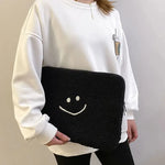 Pochette ordinateur en coton avec motif smiley - Vignette | Sacs Ordinateur