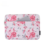 Housse ordinateur avec imprimé floral et poche extérieure - Vignette | Sacs Ordinateur