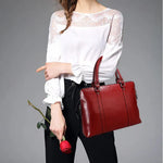Sac ordinateur femme en cuir synthétique rouge - Élégant et pratique - Vignette | Sacs Ordinateur