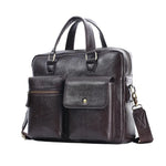 Sacoche ordinateur homme en cuir véritable avec bandoulière - Vignette | Sacs Ordinateur