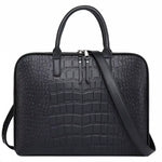 Sac ordinateur en cuir effet crocodile - Vignette | Sacs Ordinateur