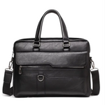 Sac ordinateur en simili cuir pour homme avec bandoulière ajustable - Vignette | Sacs Ordinateur