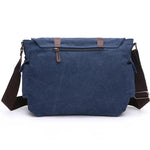 Sacoche ordinateur en toile style cartable pour homme - Vignette | Sacs Ordinateur