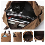 Sacoche ordinateur en toile durable pour homme avec bandoulière pratique - Vignette | Sacs Ordinateur