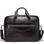 Sac ordinateur 14 pouces en cuir synthétique avec bandoulière pour homme - Vignette | Sacs Ordinateur