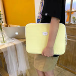 Pochette ordinateur jaune avec imprimé ours - Vignette | Sacs Ordinateur