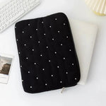 Pochette ordinateur noir et blanc avec doublure intérieure anti rayures - Vignette | Sacs Ordinateur