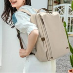 Sac à dos grande capacité en cuir synthétique avec multi poches - Vignette | Sacs Ordinateur