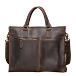 Sac ordinateur en cuir véritable avec bandoulière pour homme - Vignette | Sacs Ordinateur