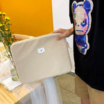 Pochette ordinateur jaune avec imprimé ours - Vignette | Sacs Ordinateur