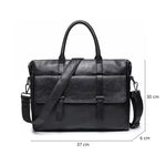 Sacoche ordinateur souple et en cuir synthétique avec bandoulière - Vignette | Sacs Ordinateur