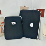 Pochette ordinateur jaune avec imprimé ours - Vignette | Sacs Ordinateur