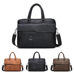 Sac ordinateur en simili cuir pour homme avec bandoulière ajustable - Vignette | Sacs Ordinateur