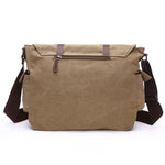 Sacoche ordinateur en toile style cartable pour homme - Vignette | Sacs Ordinateur