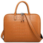 Sac ordinateur en cuir effet crocodile - Vignette | Sacs Ordinateur