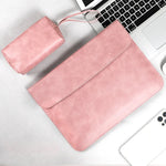 Pochette ordinateur portable 13 à 16 pouces en cuir synthétique rose moderne - Vignette | Sacs Ordinateur