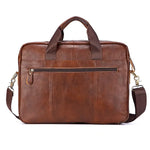 Sac ordinateur 14 pouces en cuir synthétique avec bandoulière pour homme - Vignette | Sacs Ordinateur