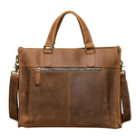 Sac ordinateur en cuir véritable avec bandoulière pour homme - Vignette | Sacs Ordinateur