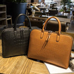 Sac ordinateur en cuir effet crocodile - Vignette | Sacs Ordinateur