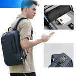 Sac à dos étanche pour homme avec multi-poches et port USB pour ordinateur portable - Vignette | Sacs Ordinateur