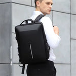Sac à dos rigide pour ordinateur portable avec antivol et port USB - Vignette | Sacs Ordinateur