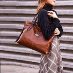 Sacoche ordinateur à main en cuir synthétique style vintage pour femme - Vignette | Sacs Ordinateur