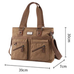 Sacoche ordinateur en toile résistante avec bandoulière ajustable - Vignette | Sacs Ordinateur