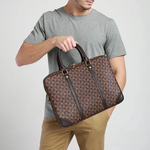 Sacoche ordinateur en cuir véritable avec bandoulière confortable pour travail - Vignette | Sacs Ordinateur
